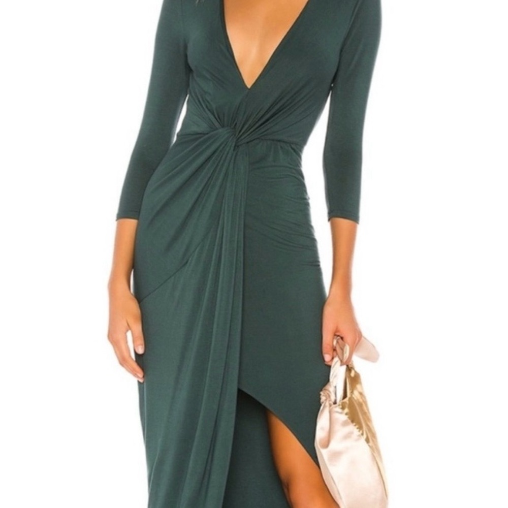 Lovers + Friends Deep Green Long Sleeve Dress
